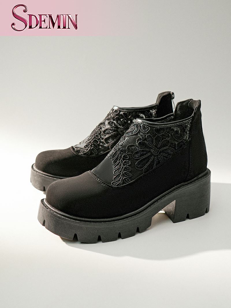 Lace Mesh Boots