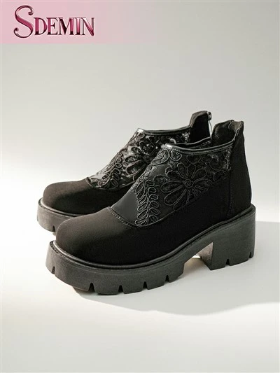 Spitzen-Mesh-Stiefel